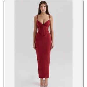 Elegant Red Women's Dress